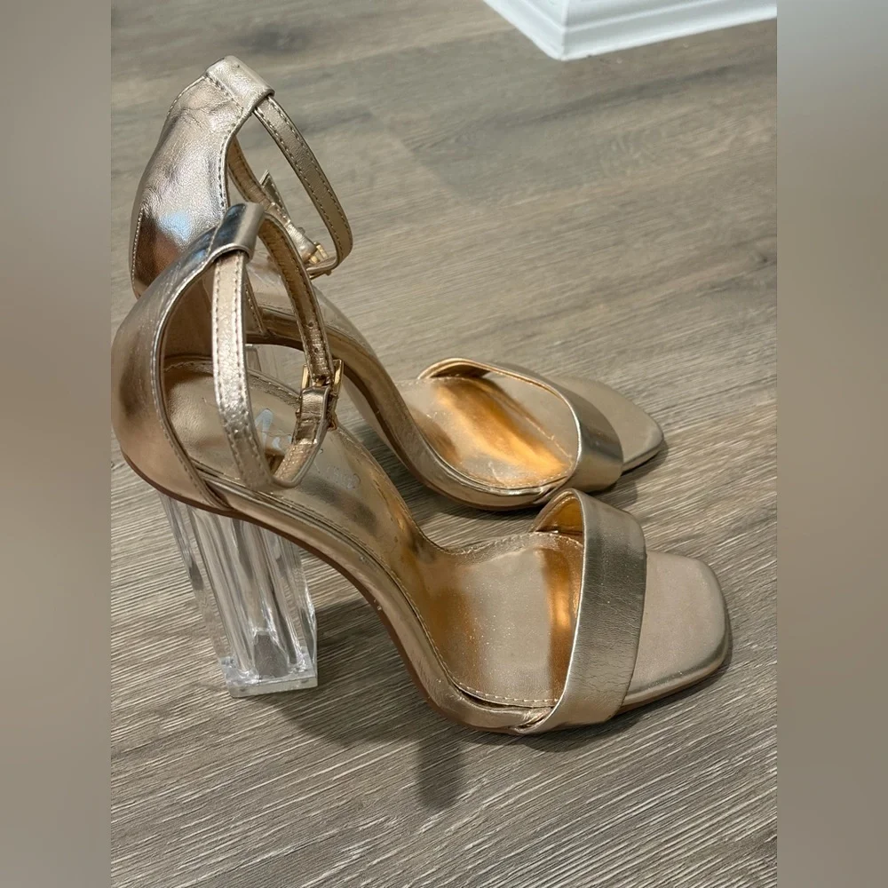 Elegant Gold Heels